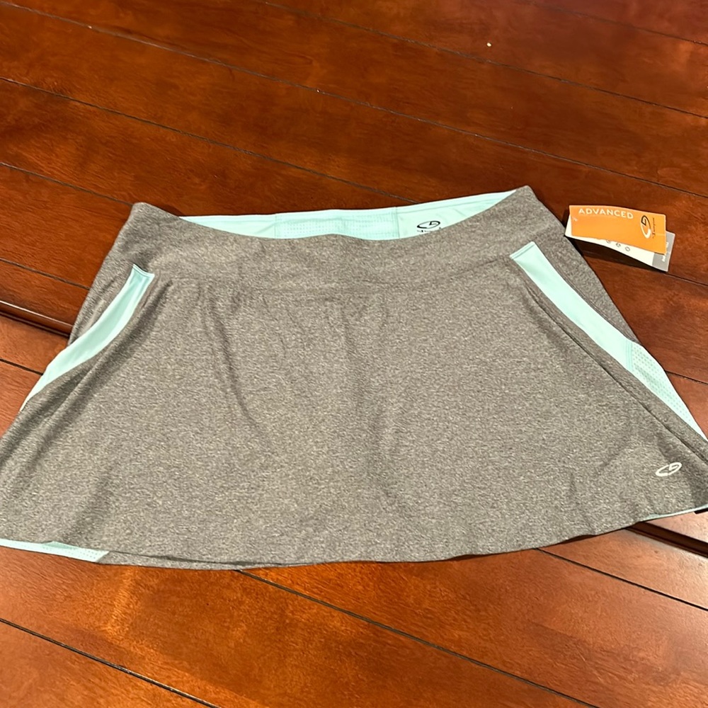 NWT Grey Aqua Tennis Skort built in shorts XXL C9 by Champion